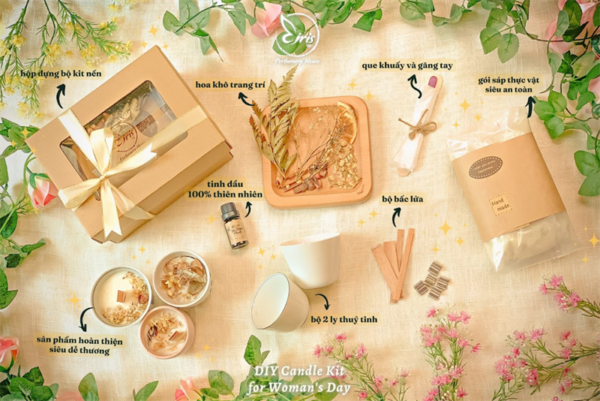 Kit làm nến bấc cotton - kit