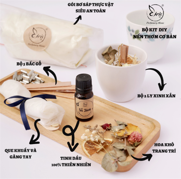 DIY Nến thơm basic (bấc cotton) - người