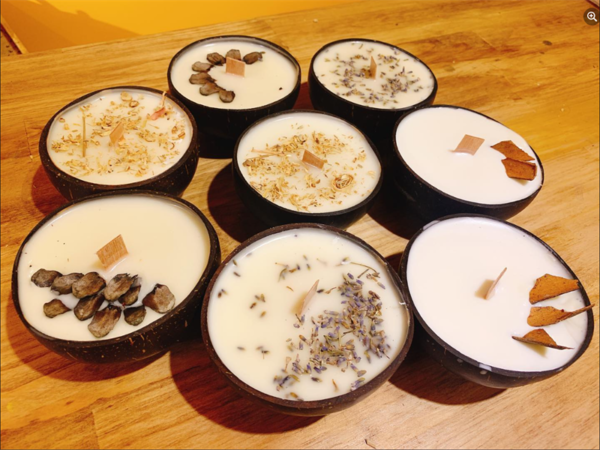 Nến Gáo dừa - cái