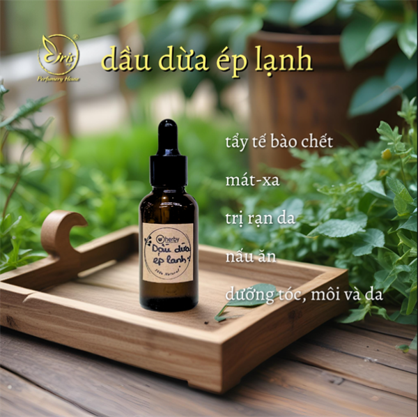 Dầu nền Dừa ép lạnh 30ml - lọ