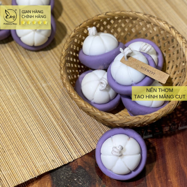 Nến Thơm Tạo Hình Trái Măng Cụt